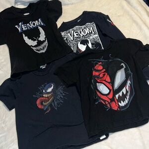 Bundle of 4 Venom boys shirts sizes 5-6